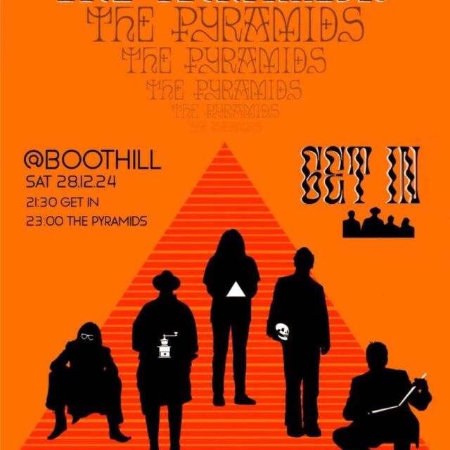 Boothill Rock Clubilla vuoden viimeisen liven meille tarjoilevat The Pyramids sekä Get In lauantaina 28.12. 🔥Vapaa sisäänpääsy kuten keikoillemme aina - tervetuloa!

The Pyramids

The Pyramids on Helsingistä kotoisin oleva progressiivinen stoner rock -yhtye, joka hakee inspiraatiota 70-luvun psykedeelisista soundeista, 80-luvun heavy metallista ja tämän päivän kaoottisesta todellisuudesta ja tunnelmasta. The Pyramids luo ainutlaatuisen ja mukaansatempaavan musikaalisen elämyksen, joten valmistaudu kulkeutumaan ajassa ja tilassa The Pyramidsin voimakkaiden riffien ja mieltä mullistavien melodioiden johdolla. Bändi työstää parhaillaan debyyttialbumiaan ja on aiemmin julkaissut instrumentaalisen EP:n.

Get In

Bändi sai alkunsa Hollywood House -studiolla vuonna 2017, kun pitkäaikaiset ystävät kokivat tarpeen tuoda jotain uutta Suomen ja maailman rock-alttarille. Monista pitkistä myöhäisillan sessioista kumpusi heidän ensimmäinen levynsä Get In, jonka YleX ja Soundi, monien ohella, nostivat parhaiden uusien rock- julkaisujen joukkoon Suomessa. Vuonna 2019 he yhdistivät voimansa seuraavaa albumia varten. Sessiot sessioitiin Perämeren Rivieralla, Kalajoella, pienessä mökissä lainatuilla kamoilla ja kannettavalla 8-raiturilla. Levy keräsikin pian julkaisun jälkeen yli 100 000 streamia ja on jäänyt monen rock-rakastajan soittimiin pyörimään repeatille. Kolmas levy noudatti samaa kaavaa kuin aikaisemmatkin - ainoastaan paikka muuttui. Kappaleet luotiin jälleen hetken huumassa Ylitorniossa yli 100-vuotiaan talovanhuksen huomassa. Ensimmäinen kappaleista, “New York, New York”, näki päivänvalon 1.3.2024 ja siitä alkoi tämän bändin kolmannen pitkäsoiton matka. Luvassa on jälleen vauhtia, vaarallisia tilanteita ja hallittua kaaosta, joten hyppää mukaan.

⏰ Showtime 21:30
🆓 Ilmainen sisäänpääsy!

𝕭𝖔𝖔𝖙𝖍𝖎𝖑𝖑 𝕽𝖔𝖈𝖐 𝕮𝖑𝖚𝖇
📍 Lönnrontinkatu 25, Helsinki

#boothillrockclub #helsinki